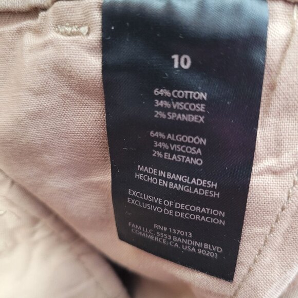 Banana Republic Women's Cropped Chino Pants Beige Size 10 - Picture 9 of 12